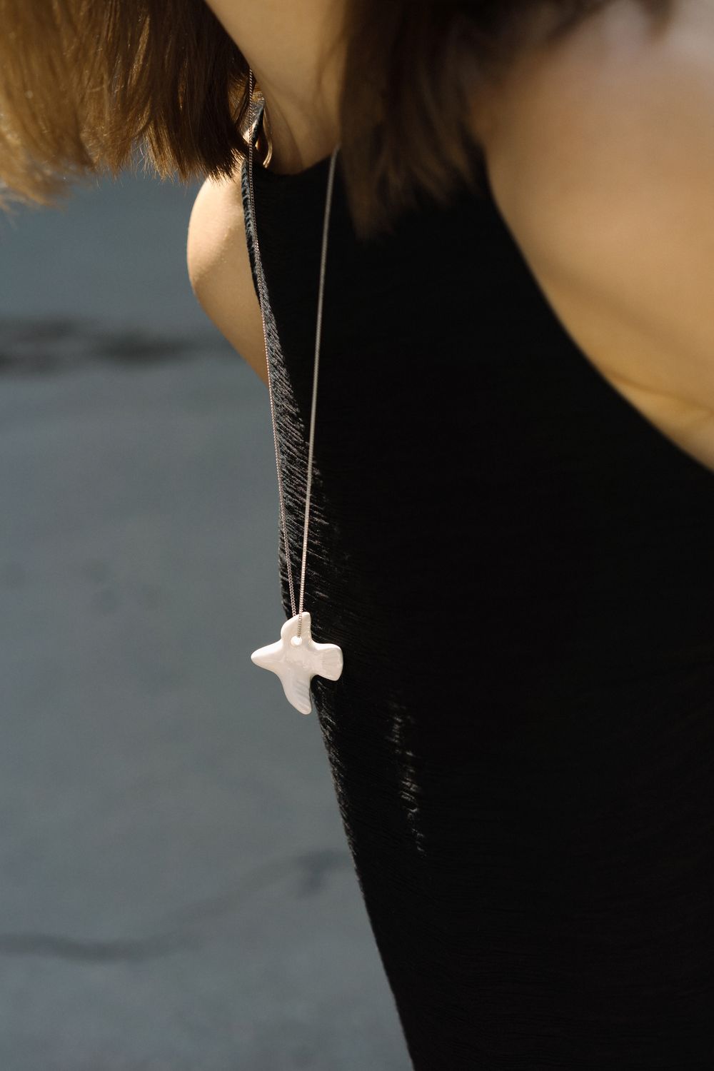 Подвес Птица на шнурке, керамика