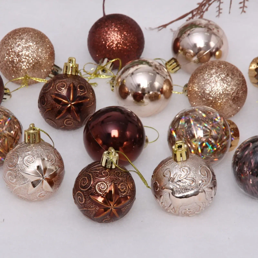 Набор шаров «Волшебный вальс» 5 см (16 предметов), шампань/шоколад