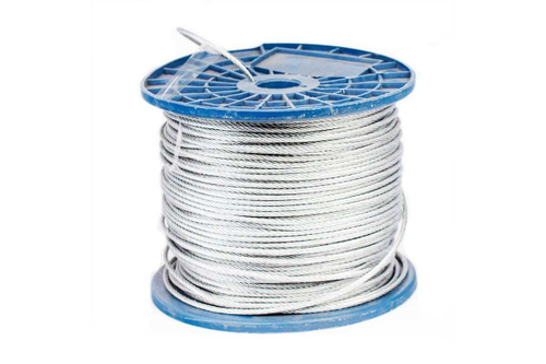 ТРОС СТАЛЬНОЙ СТРОЙБАТ DIN 3055  2ММ (БЕЛЫЙ ЦИНК)