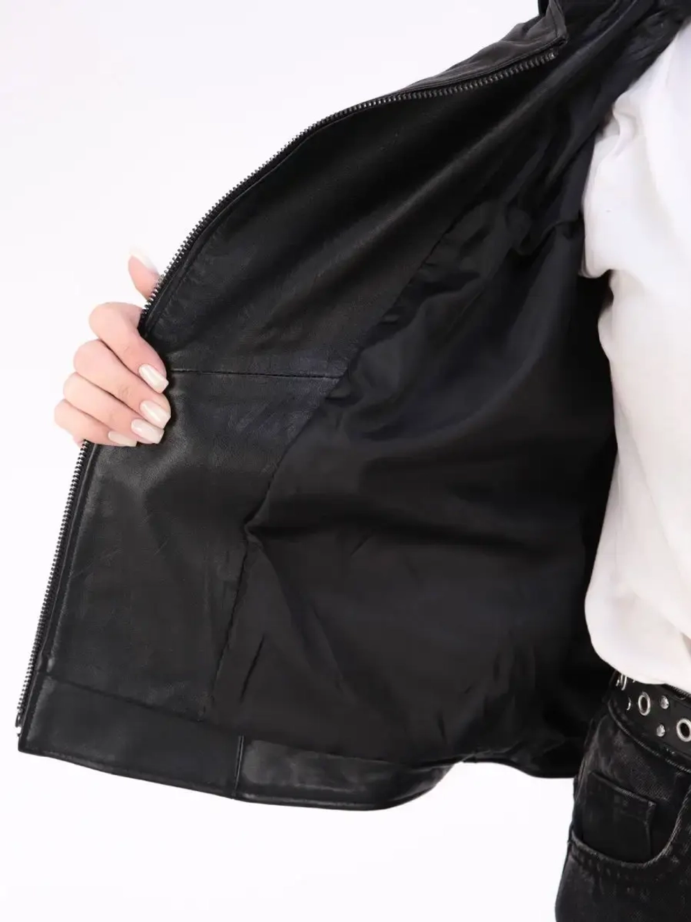 Косуха кожаная куртка женская Турция