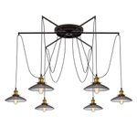 Citilux Эдисон CL451261 Люстра паук Венге Бронза