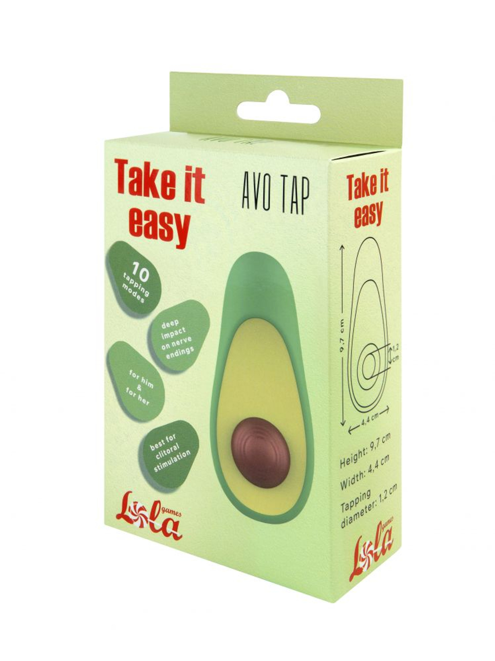 Клиторальный стимулятор в форме авокадо AvoTap