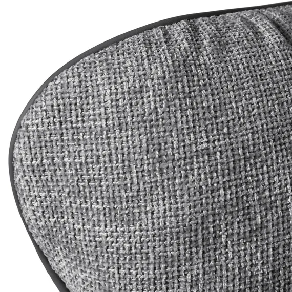 Кресло Hugo тёмно-серая экокожа, шенилл