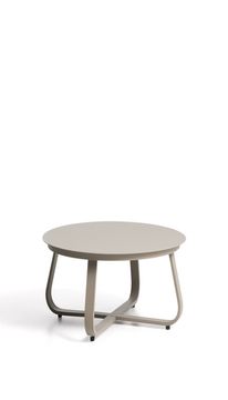 Уличный столик Tamaris из алюминия цвета таупе Ø80 см