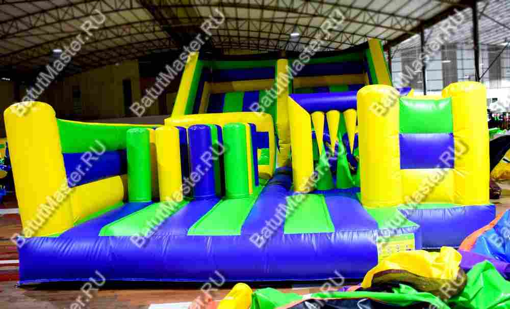 Надувная полоса препятствий "Веселые старты 2" 9*5,5*3,5