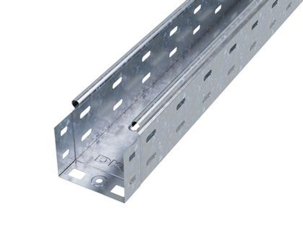 Лоток перфорированный 80х80 L 2000, цинк-ламельный