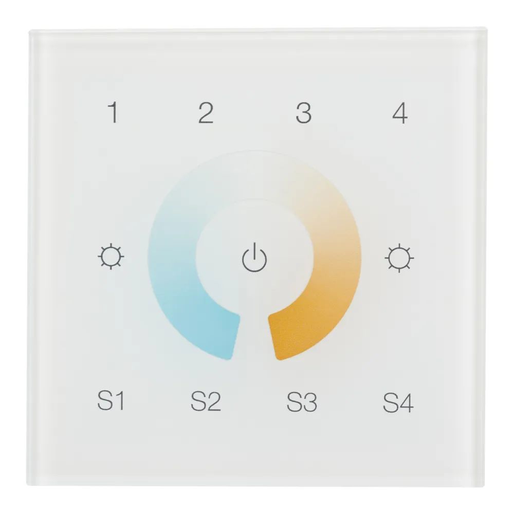 INTELLIGENT ARLIGHT Сенсорная панель DALI-901-11-4G-4SC-MIX-DT8-IN White (BUS/230V) (IARL, IP20 Пластик, 3 года) 037198