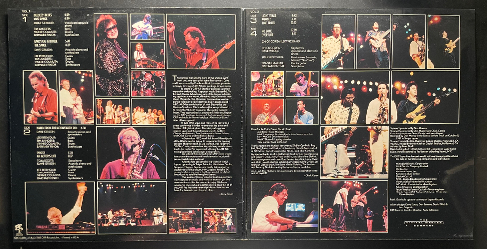 Dave Grusin, Lee Ritenour, Chick Corea, Diane Schuur, Tom Scott - GRP Super Live 2LP (США 1988г.)