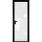 Алюминиевая дверь 1AG чёрная матовая RAL9005 остеклённая