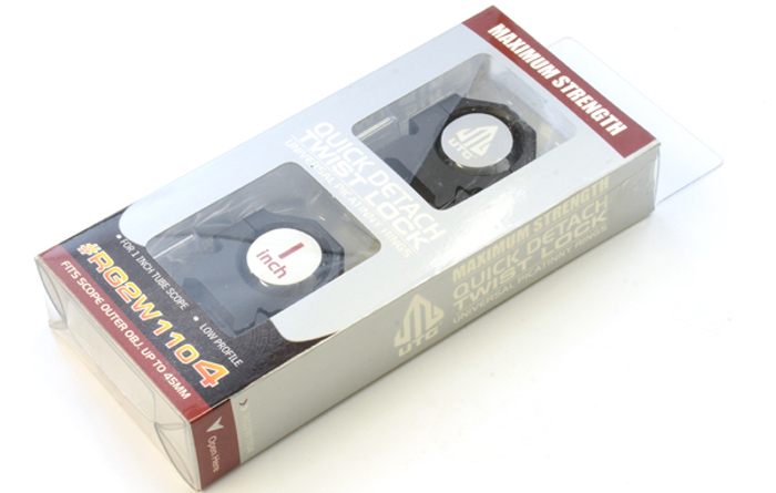 Кольца UTG Max Strength 25,4мм на Weaver, быстросъемные, низкие  RG2W1104