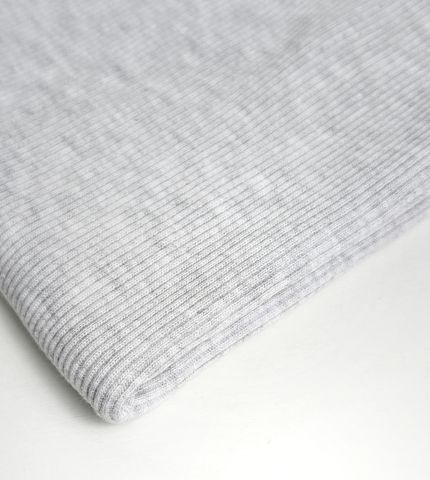 Светло-серый меланж Кашкорсе к футеру 2-х нитке петле