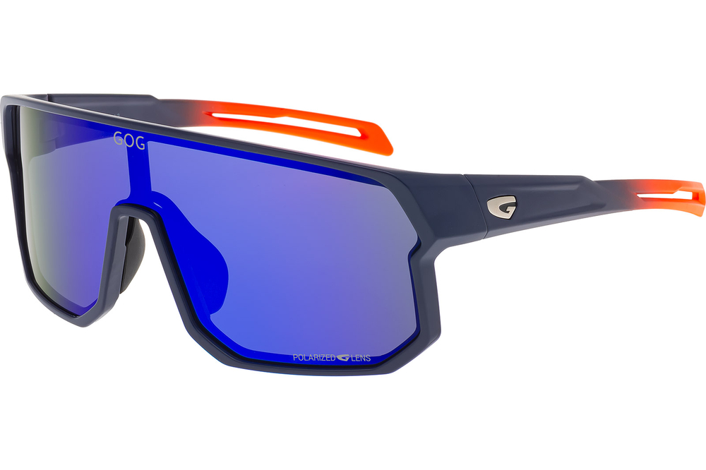 Спортивные очки GOG Vidar / Matt Navy Blue/Orange / Polarized Reflex Blue