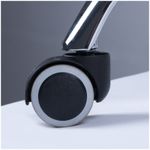 УЦЕНКА-Кресло руководителя Helmi HL-E89 "Blocks" LUX, ткань SY светло-серая, мягкий подлокотник, хром