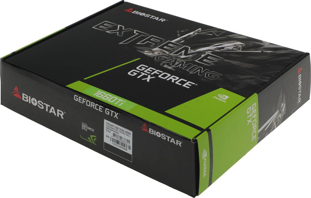 Видеокарта Biostar NVIDIA  GeForce GTX 1660TI VN1666TF69 6ГБ GDDR6, Ret