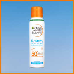 Garnier Ambre Solaire Sensitive Advanced - спрей-мист для загара для очень чувствительной кожи /  SPF 50+ 150  ml  / GTIN 3600542512961