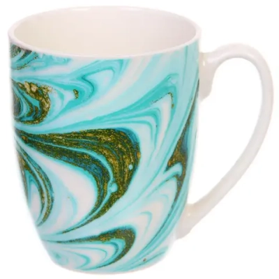 Кружка керамическая 350мл «Малахит»