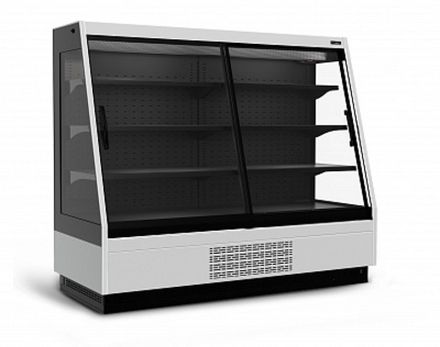 Витрина холодильная Carboma Tokyo 2 F16-08 VV 1,9-1 STANDARD фронт X1 (версия 2.0) (9006-9005)