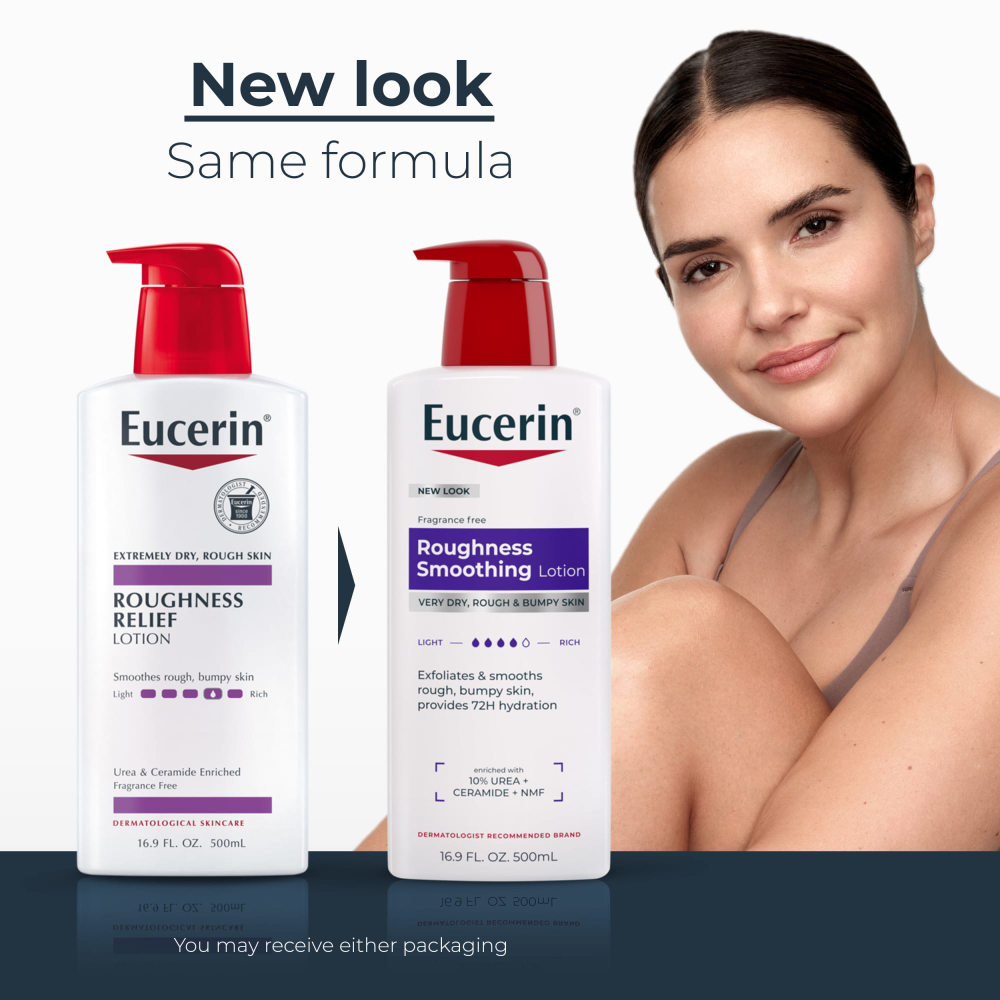 Eucerin, лосьон для разглаживания огрубевшей кожи, для очень сухой, грубой и неровной кожи, без отдушек, 500 мл (16,9 жидк. унции)