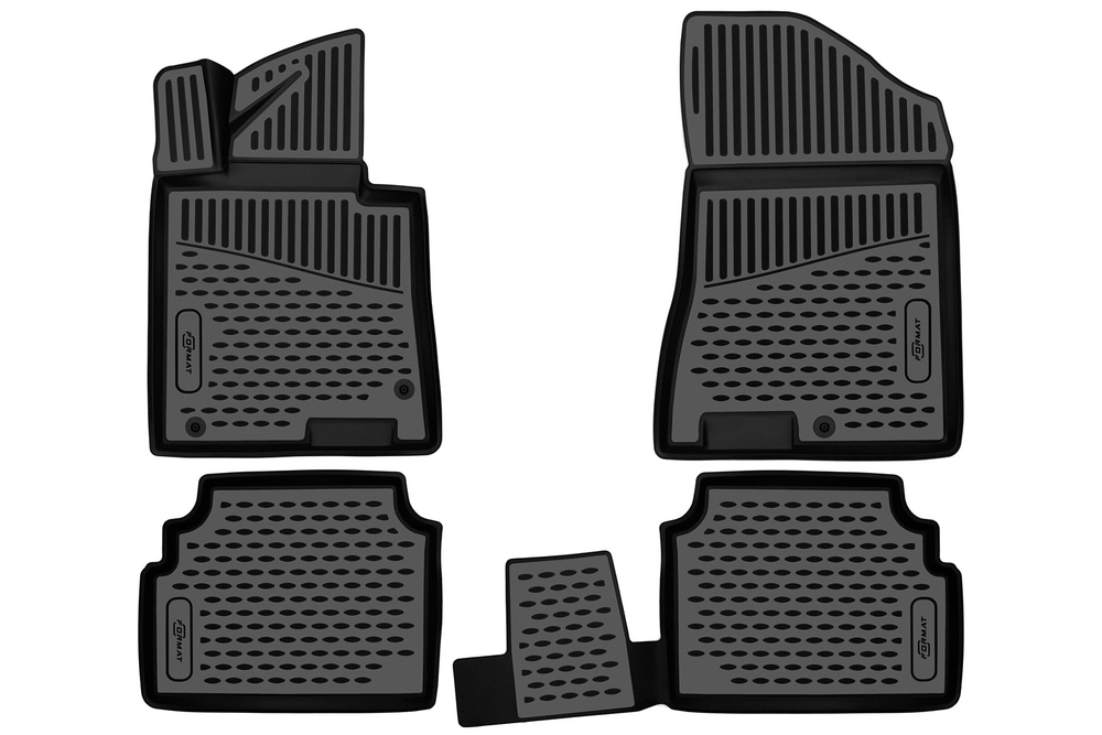 Коврики в салон для KIA K5 (III) 2020-, седан, 4шт. (Повышенная устойчивость, повышенная износостойкость) FORMAT.3DA0N113210K