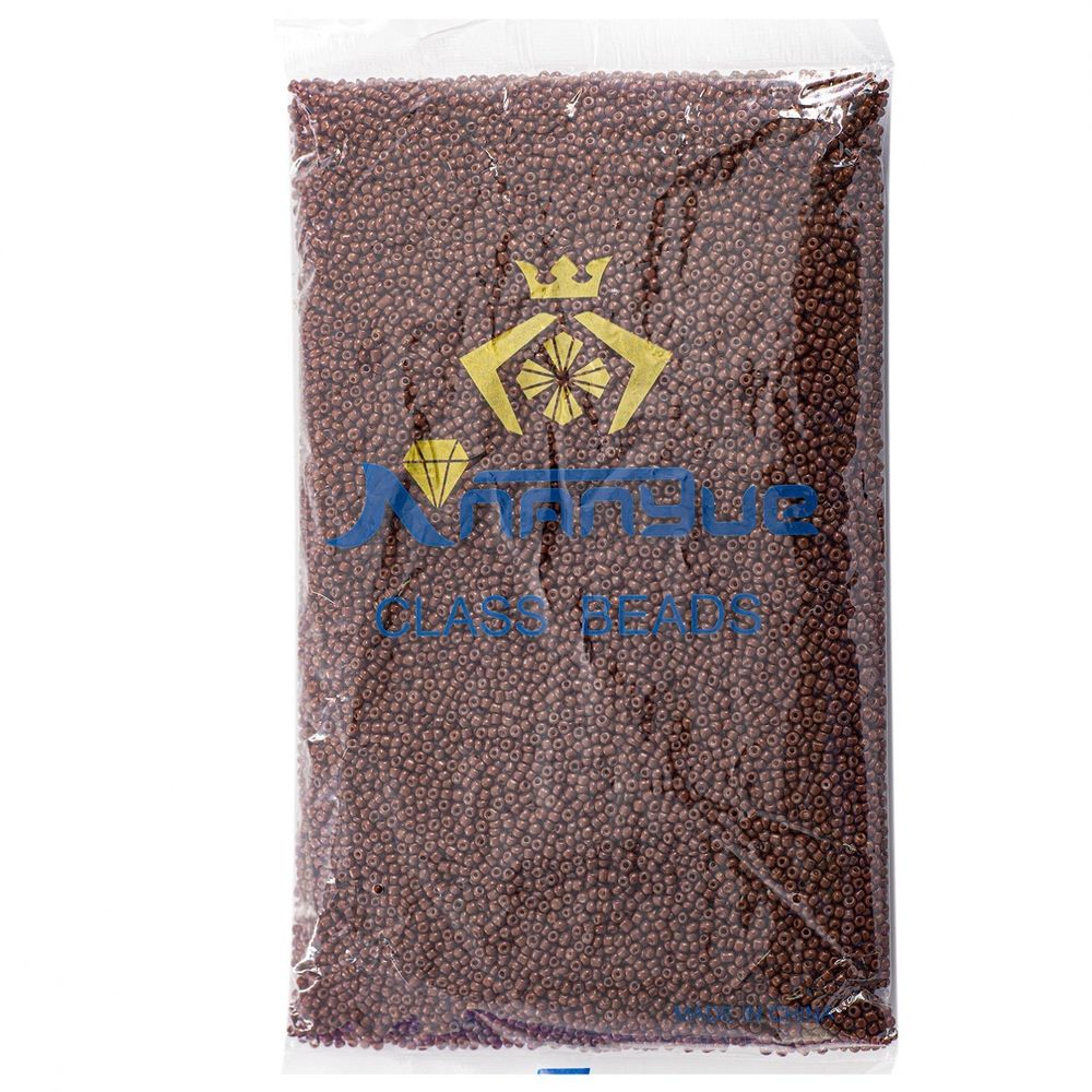 Бисер Alingar размер №12 вес 450 гр., коричневый глянец, непрозрачный, пакет Бисер Alingar размер №12 вес 450 гр., коричневый глянец, непрозрачный, пакет