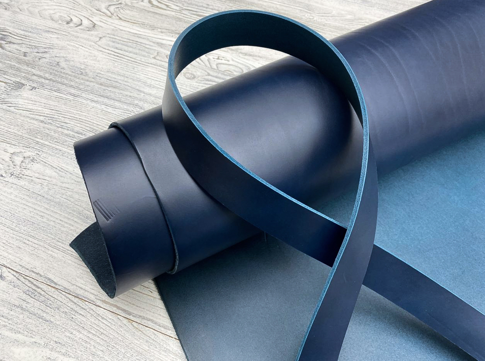 Ременная кожа Dakota Blue Abissi (3,3-3,5 мм), цв.Синий