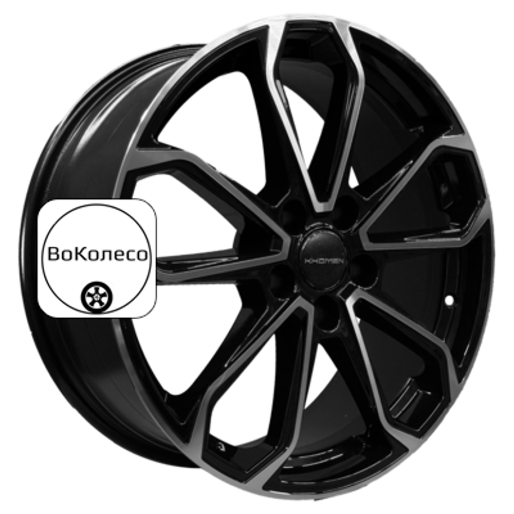 7x18/5x114,3 ET40 D66,1 KHW1816 (Nissan Qashqai) Black-FP Khomen Wheels