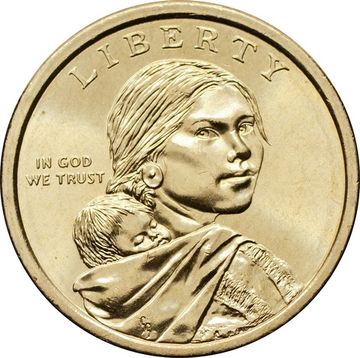 1 доллар (dollar) 2012 D США «Коренные Американцы - Торговые пути 17 века»