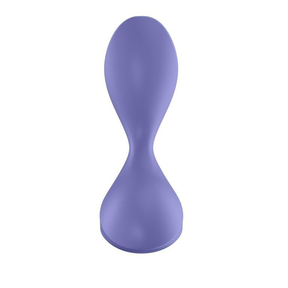 Анальная пробка Satisfyer Sweet Seal с вибрацией и управлением с телефона, лиловая