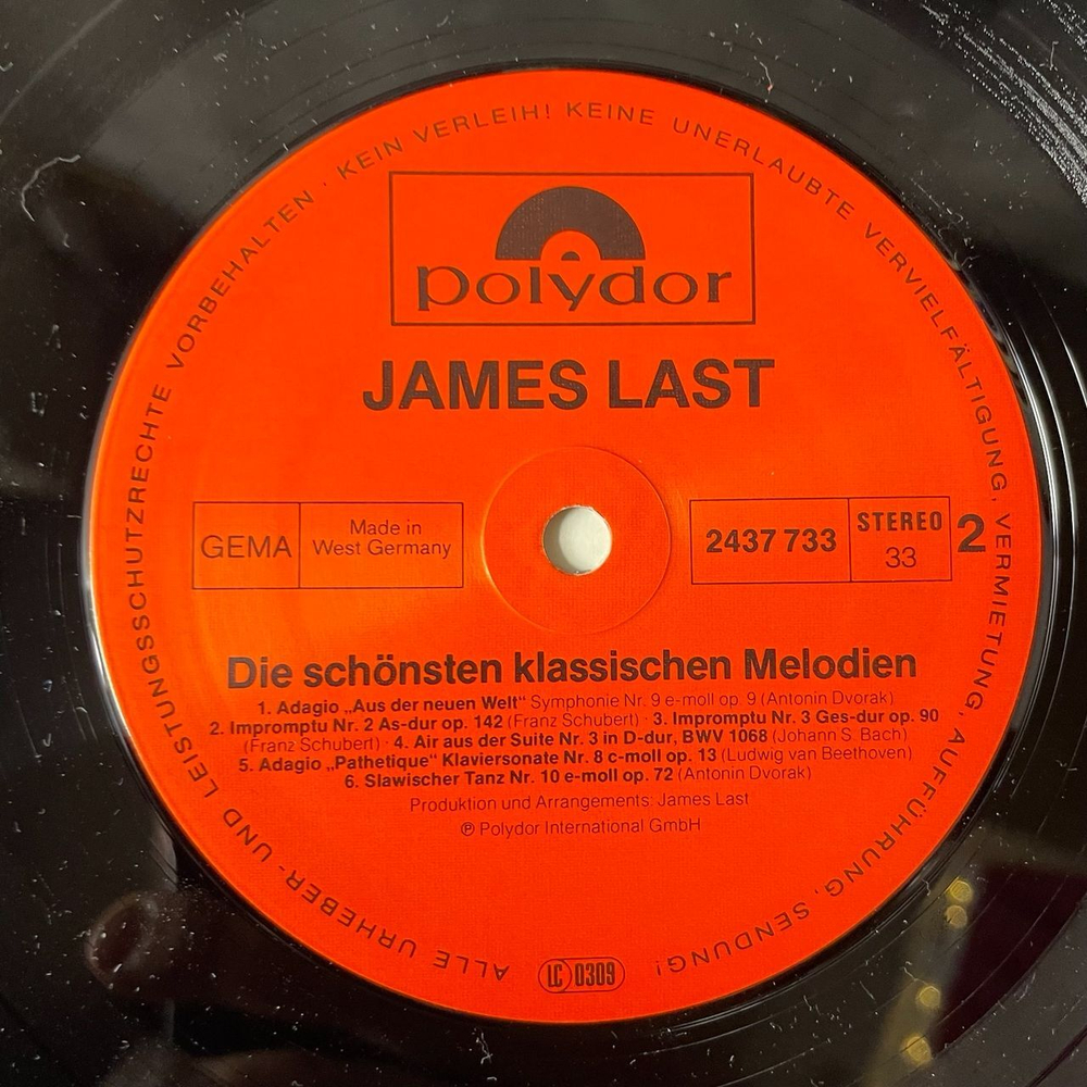 Винтажная виниловая пластинка LP Джеймс Ласт James Last Die Schonsten Klassischen Melodien (Germany 1980) Бокс Сет 3 LP