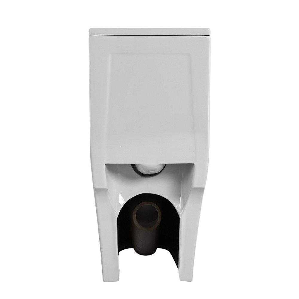 Унитаз-моноблок AZARIO Nimbus 360x680х813 безободковый, система слива "скрытое торнадо", в комплекте с быстросъемным сиденьем микролифт (AZ-6080-AP)