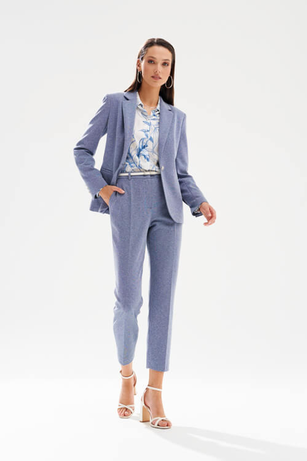 1973 Жакет женский (синий меланж)