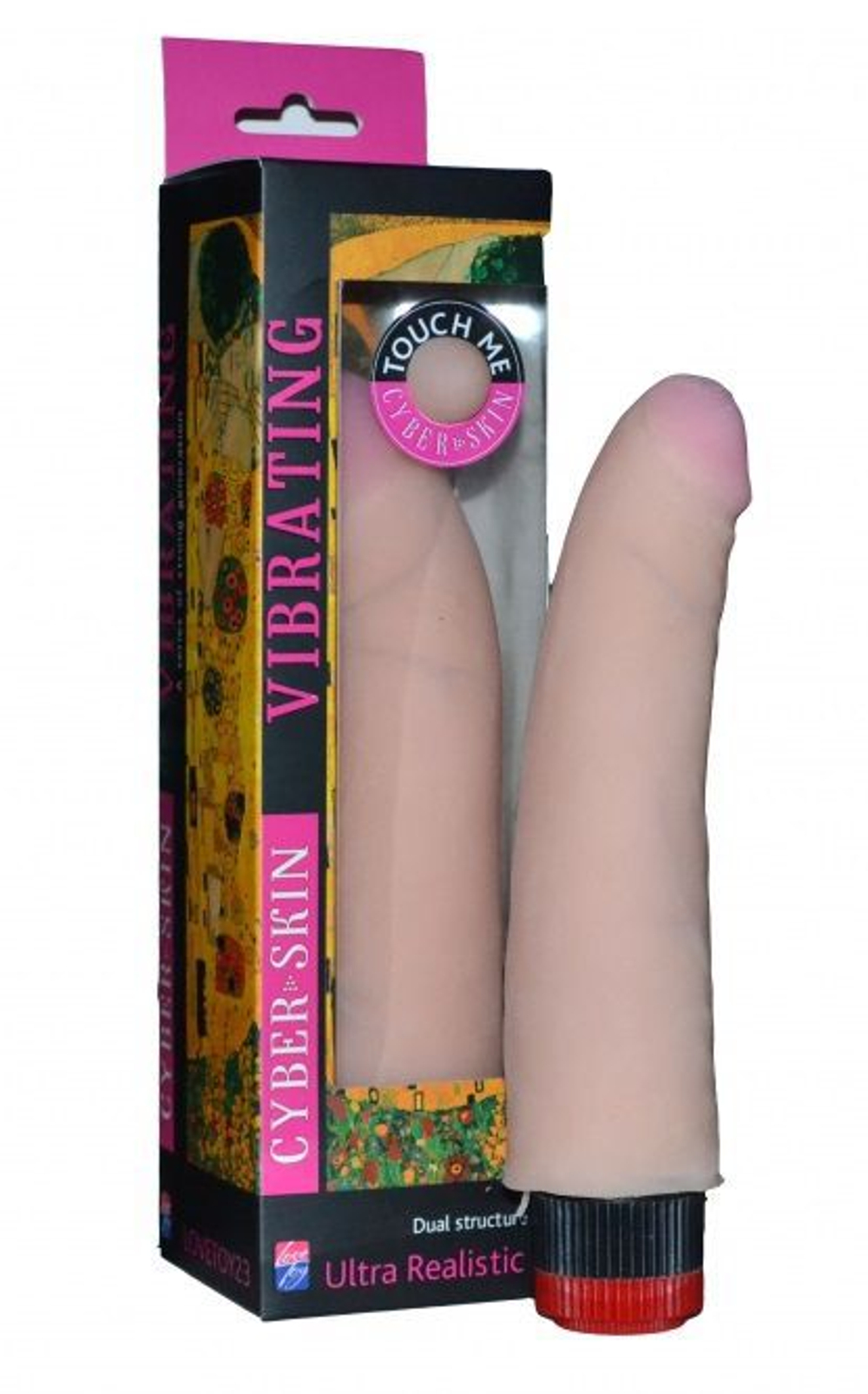 Art-Style №4 – реалистичный вибратор из неоскина со встроенным пультом, телесный, 21 см
