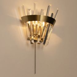 Citilux Вестерос CL307313 Бра хрустальное с выключателем Бронза