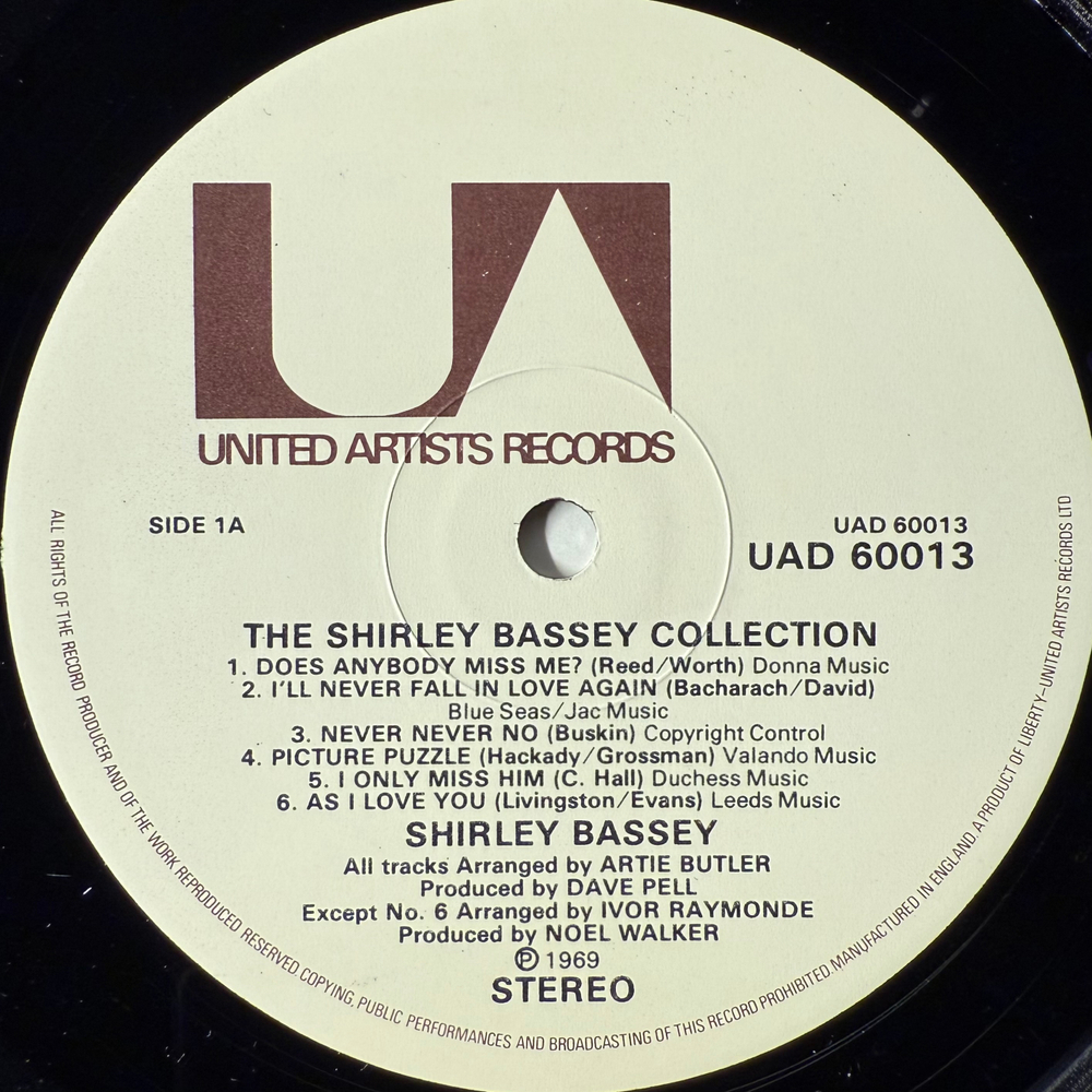 Shirley Bassey ‎– The Shirley Bassey Collection 2LP (Англия 1972г.)