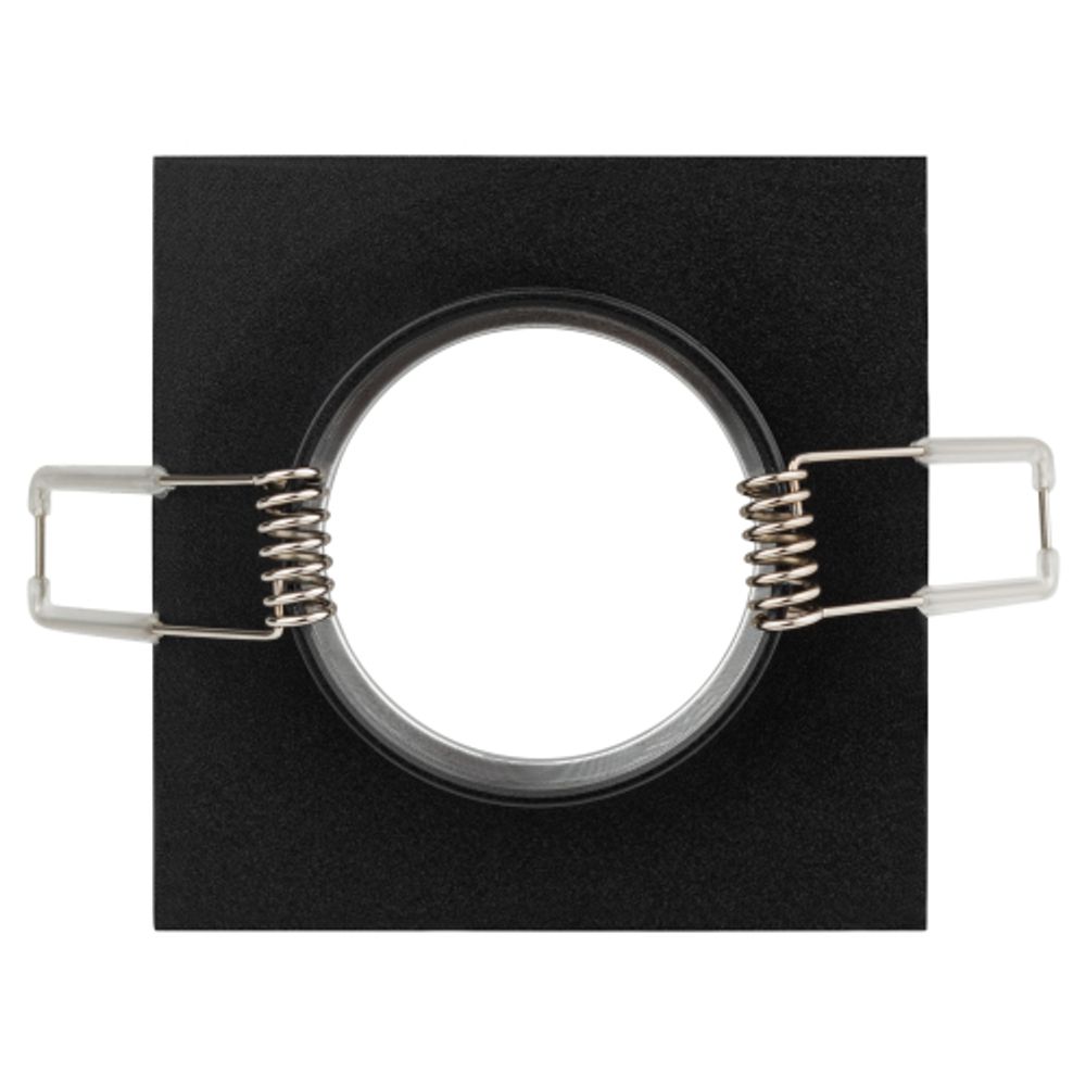 Светильник встраиваемый алюминиевый ЭРА KL57 SL/BK под лампу MR16 GU5.3 серебро/черный | Алюминиевые встраиваемые светильники