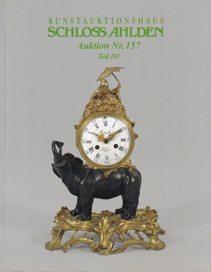 Каталог аукциона Schloss Ahlden #157, Берлин, Антиквариат и модернизм от 14 сентября 2013 года