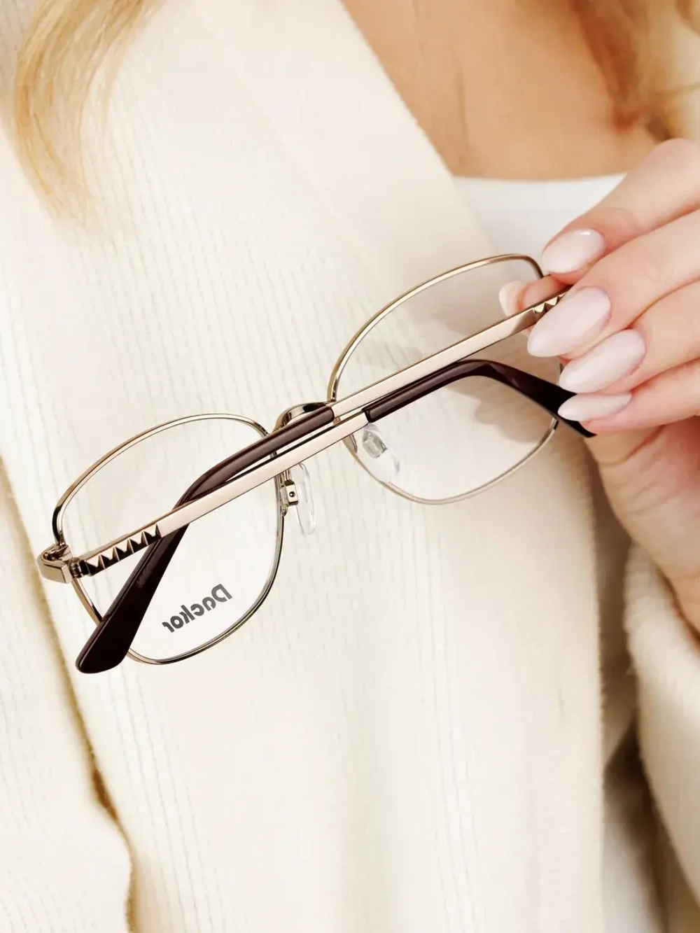 Оправа для очков для зрения металлическая брендовая