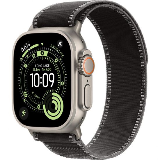 Умные часы Apple Watch Ultra 3 49 мм Natural Titanium Trail Loop Черный