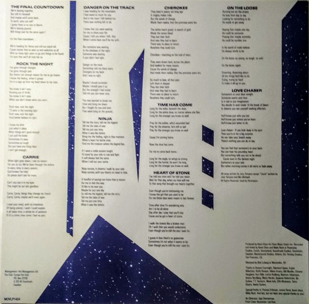 EUROPE. The Final Countdown, LP, Black Vinyl, новая запечатанная пластинка