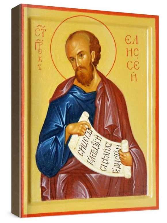 Елисей, пророк (рукописная икона)