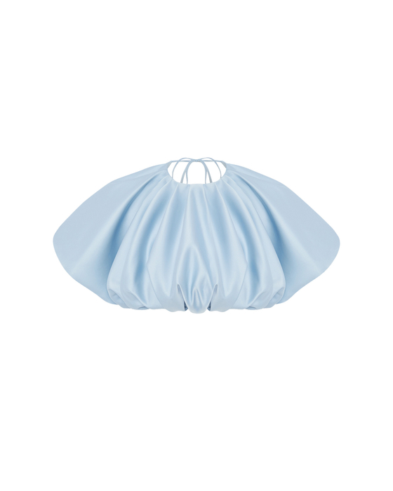 Топ из атласа с открытой спиной