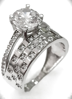 Ювелирное кольцо Эстерелла из серебра