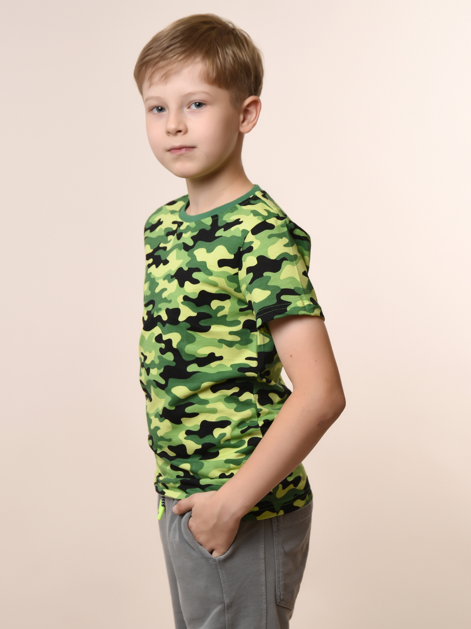 Футболка для мальчика камуфляжная