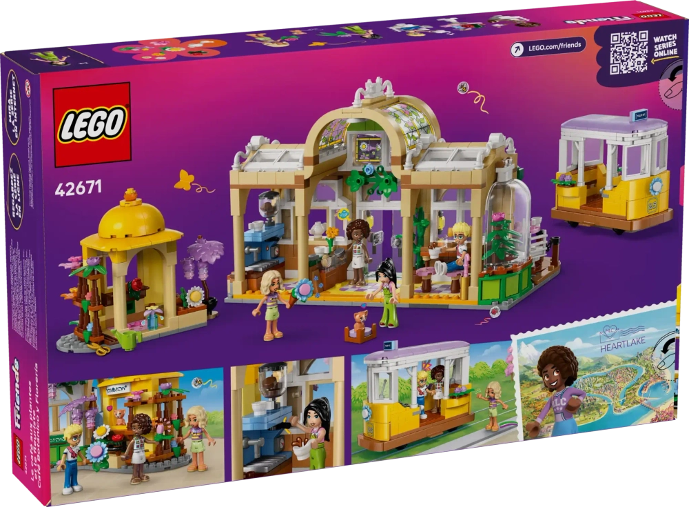 Конструктор LEGO Friends 42671 Кафе и цветочный магазин Плант