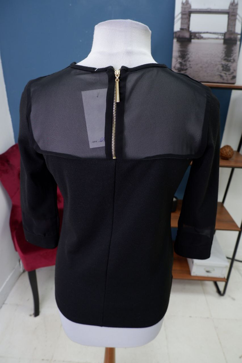 Джемпер комбинированный 44 размер