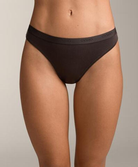 OYSHO Набор из 3 пар трусов-бразильяно из хлопковой смеси, лиловый