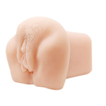 Телесный мастурбатор-вагина с оволосением и вибрацией