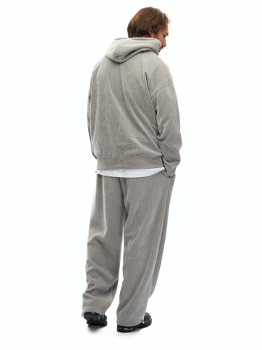 Серый спортивный костюм Hand Made из велюра