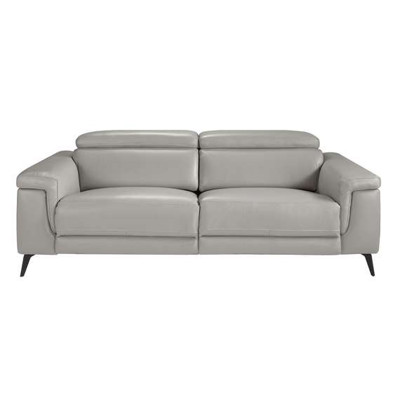 Трехместный диван с реклайнером Angel Cerda 5319-3P, серая кожа