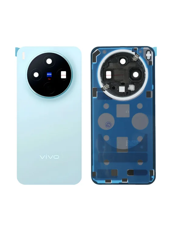 Задняя крышка для Vivo X300 Голубая (Blue) со стеклом камеры